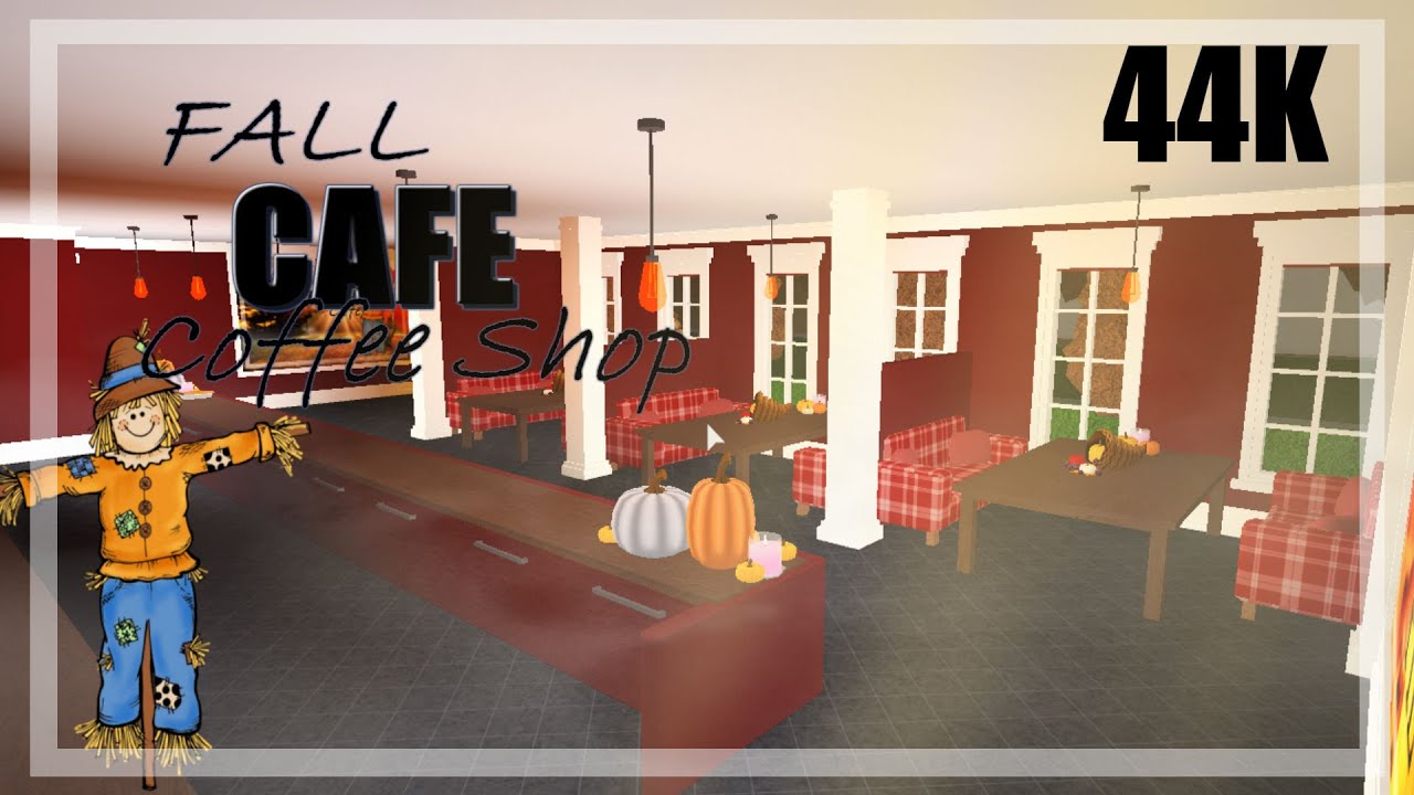Fall Cafe Coffee Shop 44k || Bloxburg