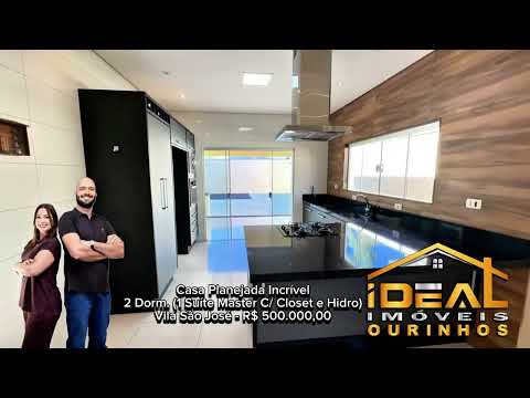CASA INCRÍVEL À VENDA EM OURINHOS SÃO PAULO 2 DORM. (1 SUÍTE MASTER) E PLANEJADOS