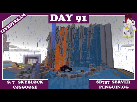 Ultimate Skyblock Adventure - Day 91 on Penguin.gg Server!