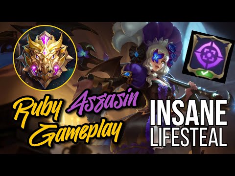 BEST BUILD FOR RUBY ASSASIN EMBLEM 2020! UNLIMITED LIFESTEAL??!!!
