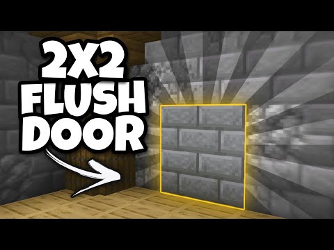 ScottyO - EASY 2x2 Flush Piston Door In Minecraft Bedrock 1.18!!! (PS4, PS5, Xbox, Windows 10, MCPE, Switch)