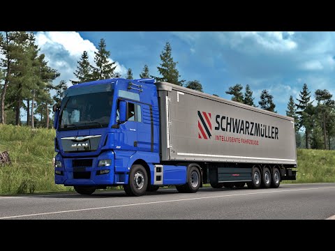 ETS2 1.39 - MAN TGX 18.520 Euro 6 - Trip: Kassel - Cologne
