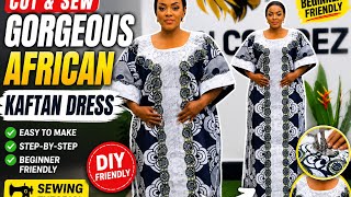 Cut & Sew This Gorgeous African Dress | Easy Step-by-Step Sewing Tutorial”