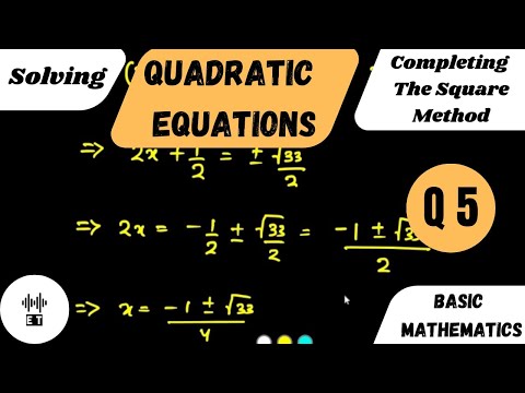 Solving Quadratic Equations Quadratic Formula Method Questions 10