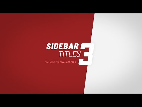 Sidebar Titles 3 for Final Cut Pro X Trailer