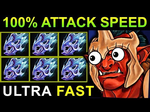 ULTRA FAST ATTACK SPEED TROLL WARLORD - DOTA 2 PATCH 7.07 NEW META PRO GAMEPLAY