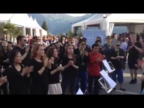 Verbier Festival Music Camp flash mob!