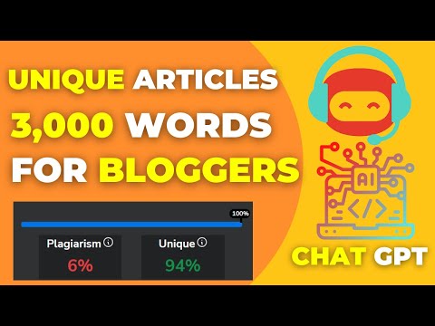 Chat GPT - Secret Method To Write Unique Article Using Chat GPT 2023
