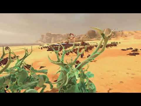 Total War  WARHAMMER II Wood Elves vs Greenskins Orks