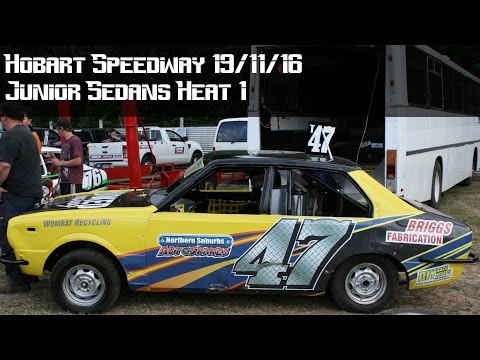 Junior Sedans Heat 1 - Hobart Speedway 19-11-16