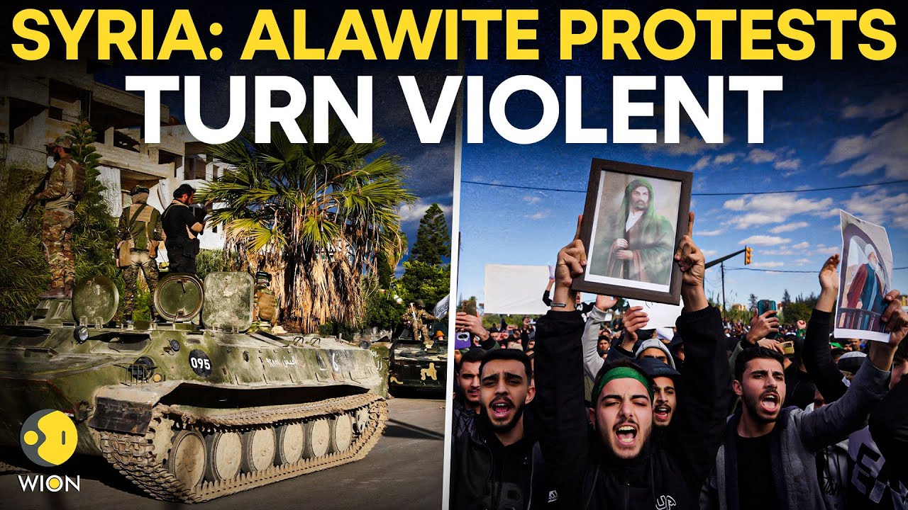 Syria Protests LIVE: Syria Alawite Protests Turn Violent After Mosque Attack That Killed 8 | WION