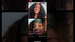 Geffri going live with The cast of all American homecoming video