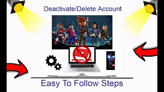 How To Deactivate/Delete Roblox Account