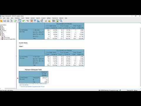 Working with the SPSS Custom Tables module