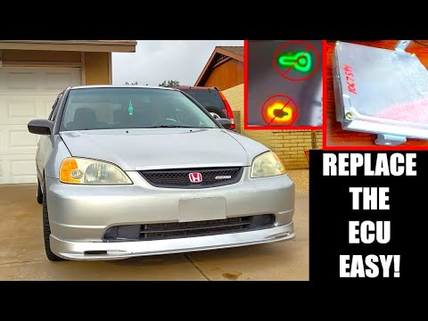 HOW TO REPLACE the ECU (7th Gen Civic) 2002 Honda Civic Lx