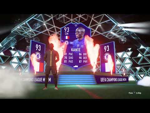 93 Kante UCL MOTM WALKOUT - FIFA 22 PACK