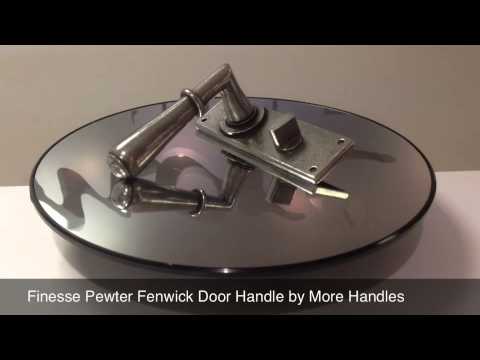 Finesse Pewter Fenwick Door Handle FD060 by More Handles