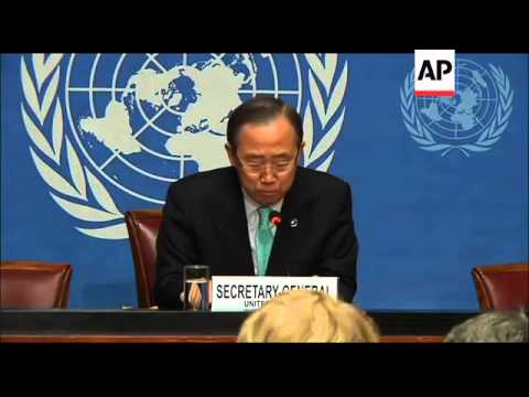 UN chief says situation on the ground in Syria is "calmer"