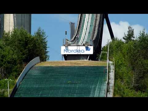 Janne Ahonen first summer jump - Lahti 06.07.2010