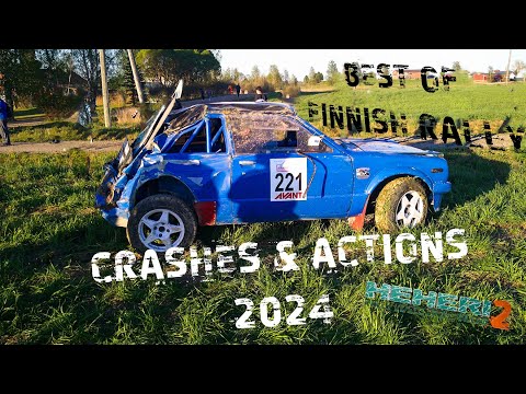 Best Of Finnish Rally Crashes & Actions 2024