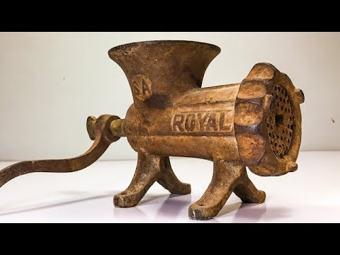 Extreme Rust: Restoring a Completely Destroyed Antique Meat Grinder FROM AYAZ RESTORATION