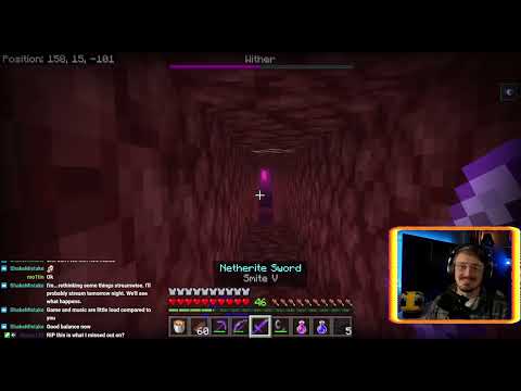 Minecraft Stream ancient debris FASTEST METHOD using the wither