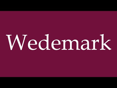 How to Pronounce ''Wedemark'' Correctly in German