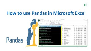 How to use Pandas in Microsoft Excel - Part 1