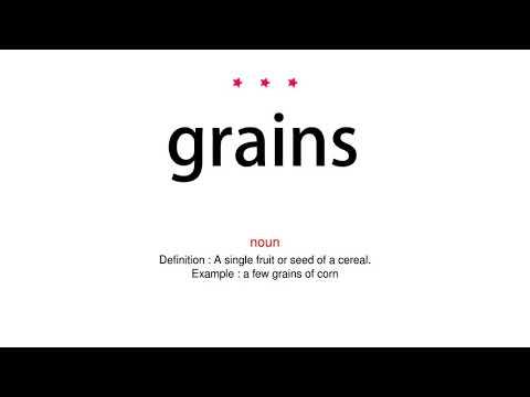 How to pronounce grains - Vocab Today
