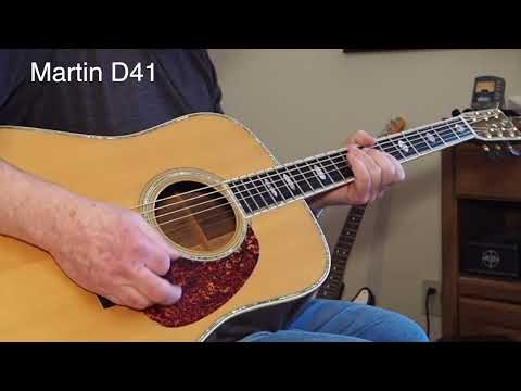 A special Martin D-41 compared to other guitars.