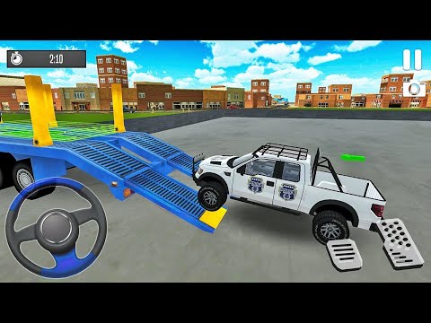 Transporting SUV Vehicles in Cargo Plane - Police Car Transporter Simulator #2 - Android Gameplay
