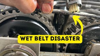 Wet timing belt. What is it and why is it bad?