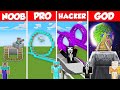ROLLER COASTER HOUSE BUILD CHALLENGE - Minecraft Battle: NOOB vs PRO vs HACKER vs GOD / Animation