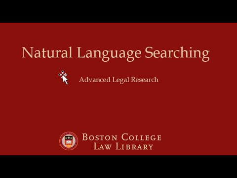 Natural Language Searching