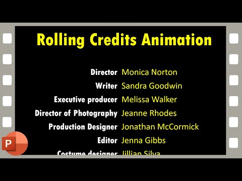 Rolling Credits Animation in PowerPoint