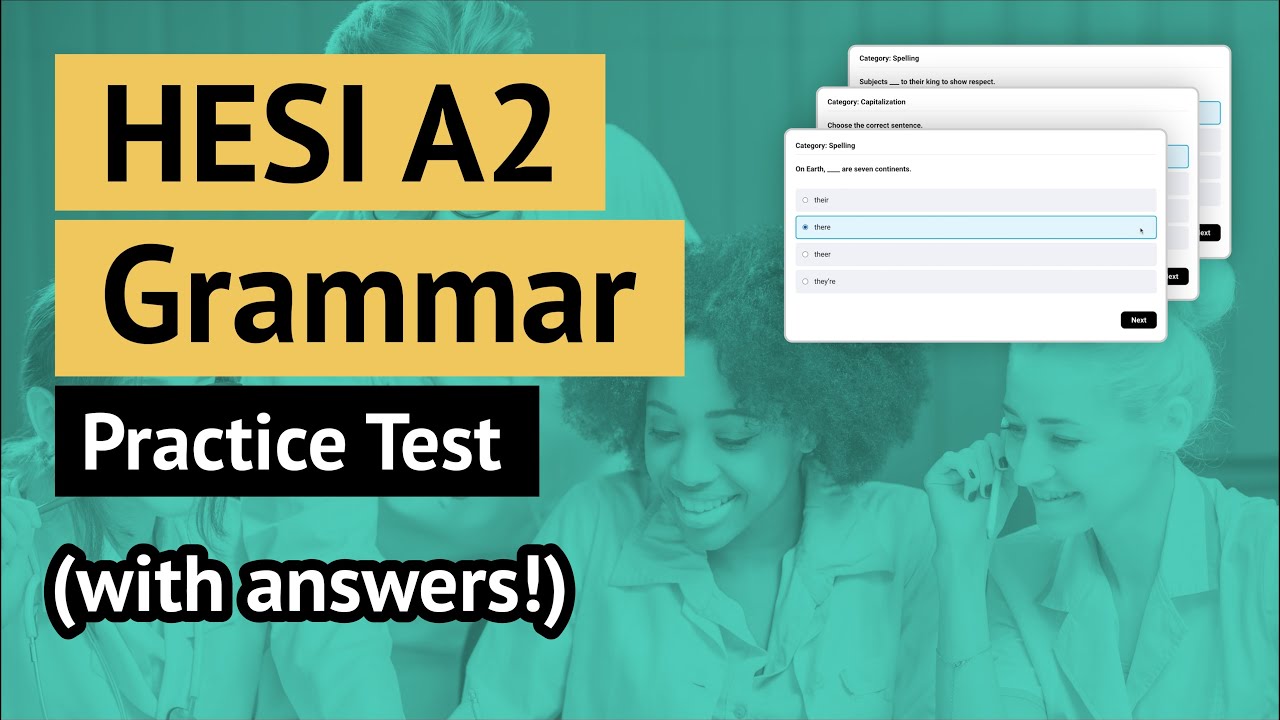 HESI A2 Grammar Practice Test | HESI A2 Grammar Review All Answers Explained! (2024)