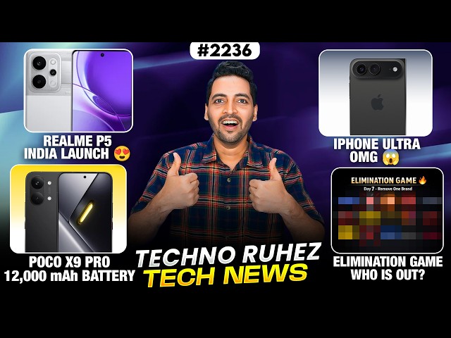 realme P5 India????,POCO X9 Pro 12,000 mAh????,Paytm Shutdown India????,iPhone Ultra Coming,ChatGPT Phone