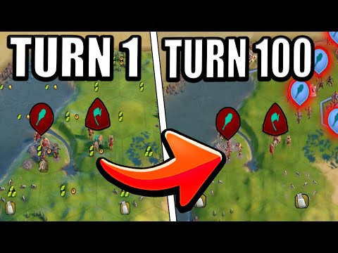 Waiting 100 Turns to Build My First City - Deity Challenge