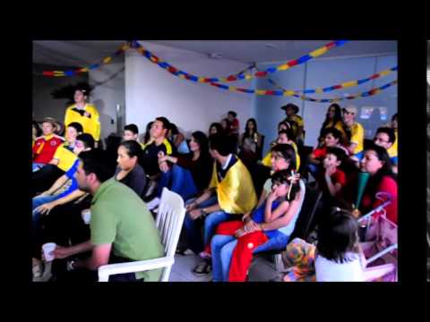 Colombianos assistem jogo contra o Brasil em Londrina