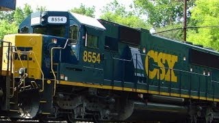 preview picture of video 'EMD SD50-2 on Short CSX Rock Runner Train'