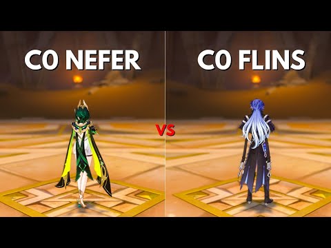 C0 Nefer Vs C0 Flins! Best F2P DPS ?? [Genshin Impact]