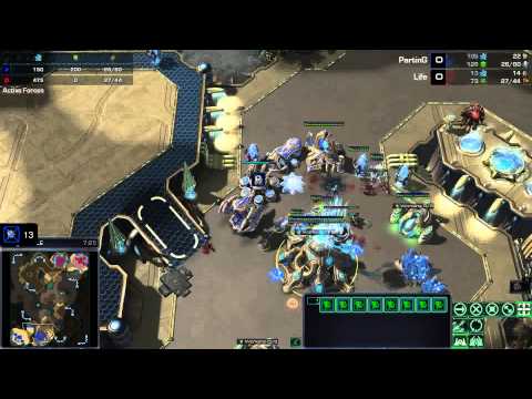 Starcraft II -- HOTS -- G2 Life (Z) v PartinG (P) on Overgrowth LE