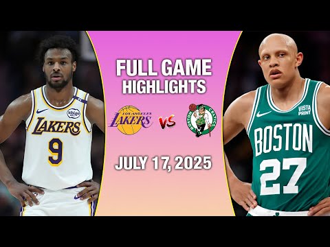 Celtics vs Lakers | NBA Summer League Battle | July 17, 2025 | Full Game