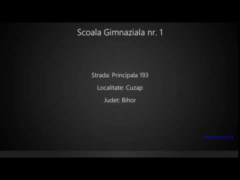 Scoala Gimnaziala nr. 1 Cuzap