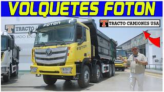 video of Foton slag truck Auman EST dumper 70T 8×4 380hp Manual