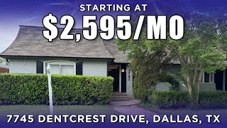 AFFORDABLE HOUSE FOR RENT IN DALLAS TX | Virtual Tour 4 Bed, 2 Bath with Pool | 7745 Dentcrest Drive