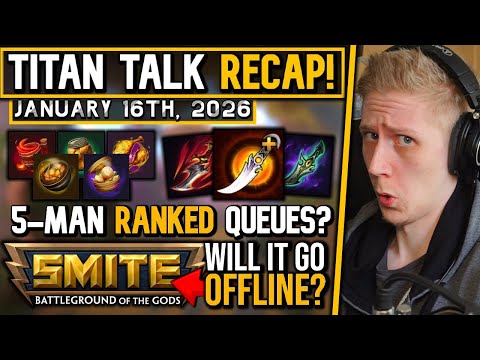 Recipes, 5-Man Ranked Queues, Relic Dagger, SMITE 1 Servers & More! - Titan Talk Recap!