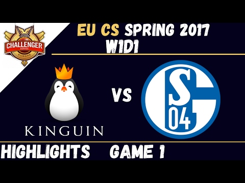 KGN vs S04 Highlights Game 1 EU CS Spring 2017 W1D1 Team Kinguin vs Schalke04