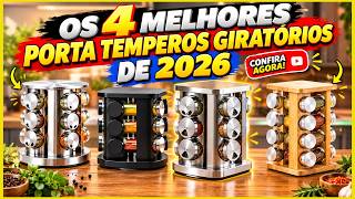 🌶️🔥 Os 4 Melhores Porta Temperos Giratórios de 2026! Qual Vale a Pena?