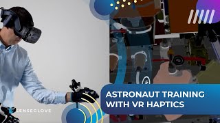 Astronaut training for the European Space Agency with VR haptics